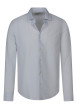 Thumbnail Chemise blanche à motifs dotée d'une coupe slim un col à revers