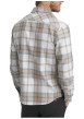 Thumbnail Chemise en coton beige clair à carreaux pourvue d'une coupe ajustée - Image 4