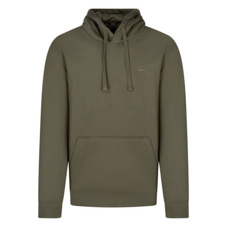 Sweat à capuche kaki avec une coupe droite et...