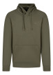 Thumbnail Sweat à capuche kaki avec une coupe droite et un logo en relief