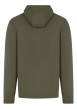 Thumbnail Sweat à capuche kaki avec une coupe droite et un logo en relief - Image 2