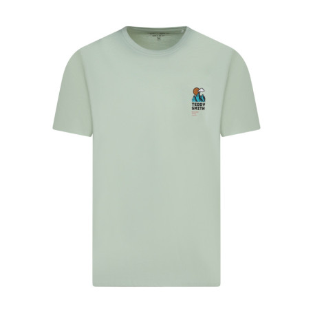 T-shirt vert en coton avec un imprimé dans le...