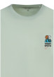 Thumbnail T-shirt vert en coton avec un imprimé dans le dos et sur la poitrine - Image 3