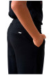 Thumbnail Pantalon chino noir uni à coupe droite avec 4 poches et un cordon de serrage - Image 4