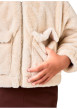 Thumbnail Blouson écru uni muni d'une coupe droite et d'un col à revers - Image 4