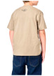 Thumbnail T-shirt en coton beige avec une moto imprimée et une coupe droite - Image 2