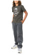Thumbnail T-shirt en coton kaki camouflage avec une coupe droite et un col rond - Image 3