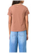 Thumbnail T-shirt en coton chocolat à imprimé Cowboy muni d'une coupe droite - Image 2