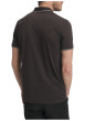 Thumbnail Polo en coton chocolat uni doté d'une coupe droite et d'un col zippé - Image 3