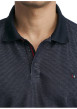 Thumbnail Polo bleu marine à pois doté d'une coupe droite et d'un col boutonné - Image 5