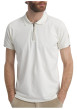 Thumbnail Polo en coton écru uni à coupe droite doté d'un col zippé et de manches courtes - Image 2