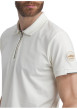 Thumbnail Polo en coton écru uni à coupe droite doté d'un col zippé et de manches courtes - Image 5