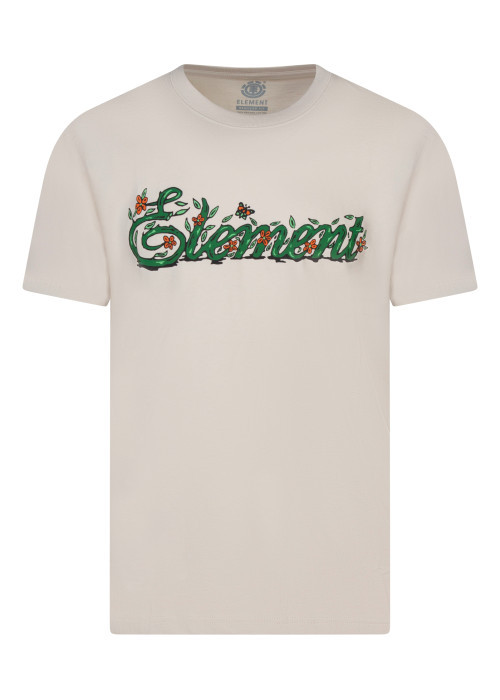 T-shirt à coupe droite en coton biologique écru...