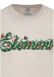 Thumbnail T-shirt à coupe droite en coton biologique écru avec un imprimé floral - Image 3