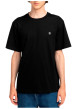 Thumbnail T-shirt en coton biologique noir à coupe droite pourvu d'un col rond - Image 3