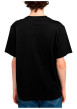 Thumbnail T-shirt en coton biologique noir à coupe droite pourvu d'un col rond - Image 4