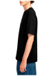 Thumbnail T-shirt en coton biologique noir à coupe droite pourvu d'un col rond - Image 5