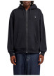 Thumbnail Sweat zippé noir pourvu d'une coupe droite et de manches longues - Image 3