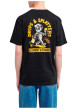 Thumbnail T-shirt en coton biologique noir imprimé à coupe droite pourvu d'un col rond - Image 4
