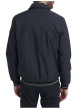 Thumbnail Blouson en nylon bleu nuit uni muni d'une coupe droite et d'un col à revers - Image 3