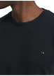Thumbnail Pull en coton biologique noir uni doté d'une coupe droite avec un col rond - Image 5