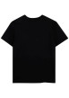 Thumbnail T-shirt en coton noir imprimé à coupe droite pourvu d'un col rond - Image 2