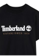 Thumbnail T-shirt en coton noir imprimé muni d'une coupe droite et un col rond - Image 3