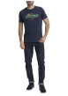Thumbnail T-shirt en coton bleu nuit imprimé voiture décapotable doté d'un col rond - Image 2
