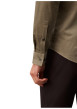 Thumbnail Chemise en coton camel unie à coupe slim dotée d'un col à revers - Image 5