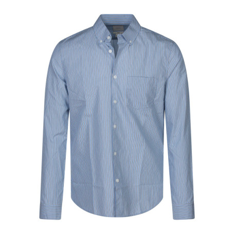 Chemise en coton ciel à rayures avec une coupe...