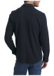 Thumbnail Chemise en coton bleu foncé uni à coupe droite doté d'un col à revers - Image 3