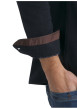 Thumbnail Chemise en coton bleu foncé uni à coupe droite doté d'un col à revers - Image 4