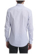 Thumbnail Chemise en coton blanc à motif pointillés avec une coupe ajustée - Image 3