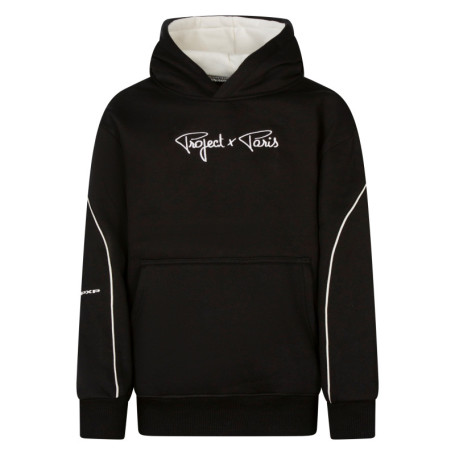 Sweat noir et blanc muni d'une coupe droite et...