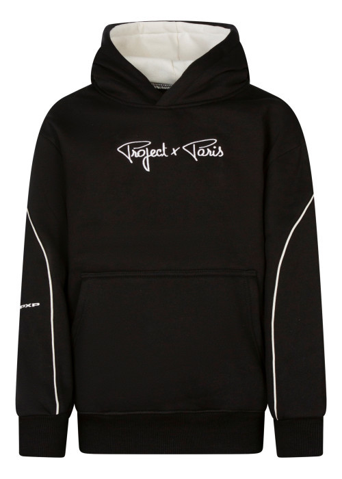 Sweat noir et blanc muni d'une coupe droite et...