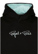 Thumbnail Sweat noir et bleu uni avec une coupe droite doté d'une capuche - Image 3