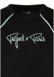 Thumbnail T-shirt noir et bleu uni avec une coupe droite et des manches courtes - Image 3