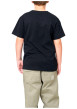Thumbnail T-shirt en coton noir uni pourvu de manches courtes et d'un col rond - Image 2