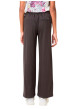 Thumbnail Pantalon chino chocolat à rayures tennis avec une coupe droite - Image 2