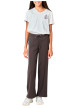 Thumbnail Pantalon chino chocolat à rayures tennis avec une coupe droite - Image 3