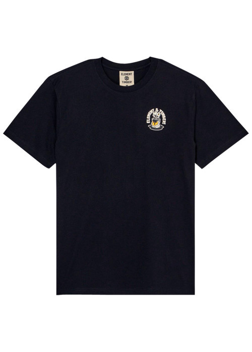 T-shirt en coton biologique noir imprimé à...