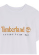 Thumbnail T-shirt en coton blanc imprimé à coupe droite doté d'un col rond - Image 3