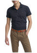 Thumbnail Polo bleu marine à motifs géométriques doté d'une coupe droite - Image 4