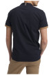 Thumbnail Polo en coton bleu marine uni pourvu d'une coupe droite et d'un col boutonné - Image 3