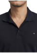 Thumbnail Polo en coton bleu marine uni pourvu d'une coupe droite et d'un col boutonné - Image 6