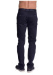 Thumbnail Pantalon chino en coton marine uni à coupe regular fit et taille intermédiaire - Image 3