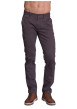 Thumbnail Pantalon chino en coton gris anthracite uni avec une coupe slim fit