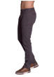 Thumbnail Pantalon chino en coton gris anthracite uni avec une coupe slim fit - Image 2
