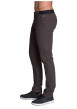 Thumbnail Pantalon chino en coton marron uni à coupe slim fit et taille intermédiaire - Image 2