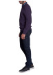 Thumbnail Pull violet uni avec une coupe droite à col rond et des manches longues - Image 2